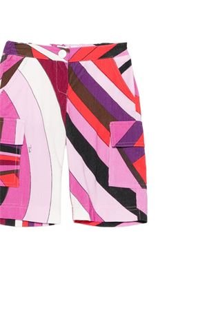 bermuda in cotone multicolor EMILIO PUCCI KIDS | PX6040V0164513RO